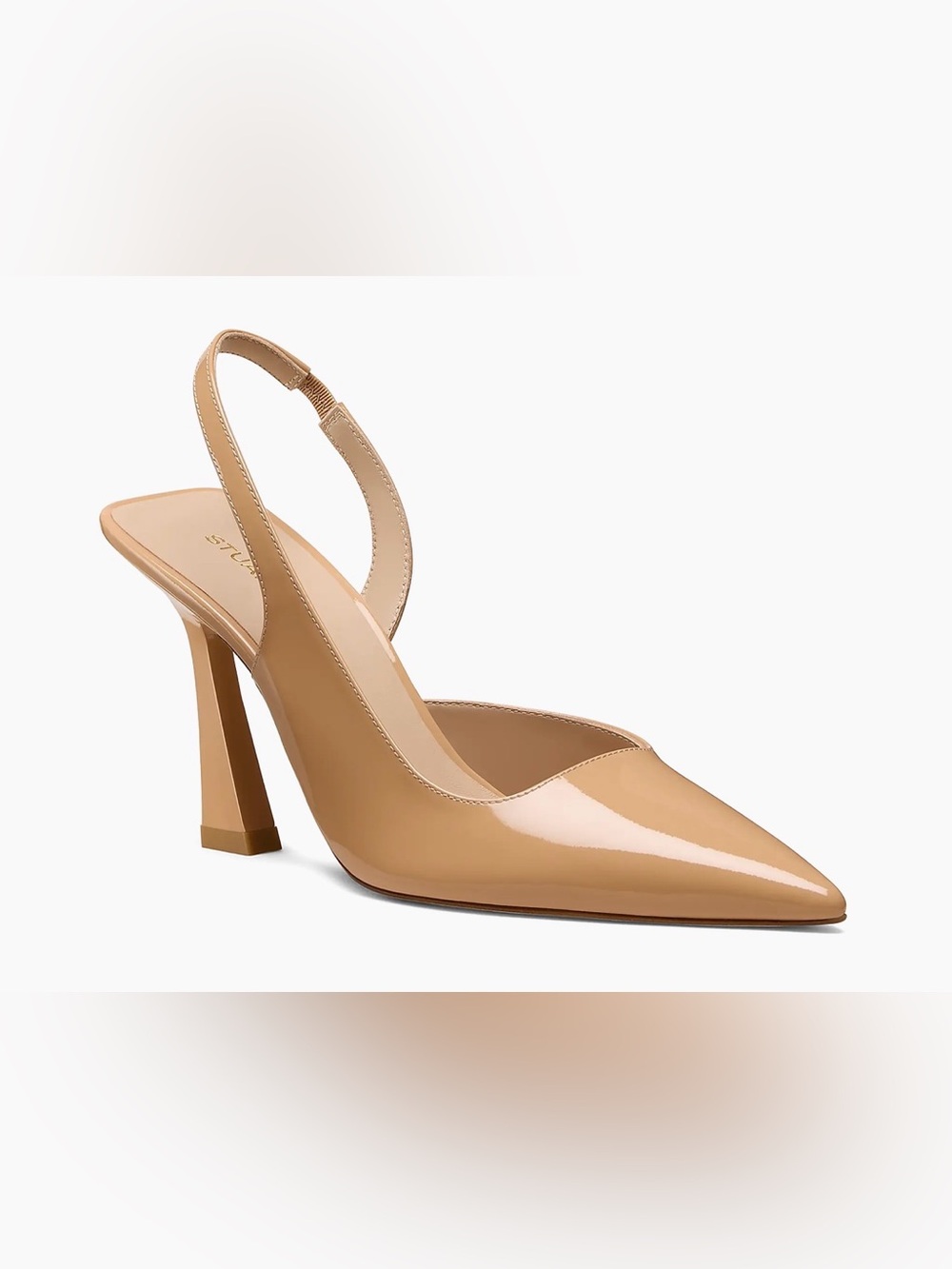 Stuart Weitzman Vinnie 85MM Patent Leather Slingback Pumps Size 6B
